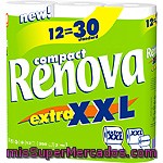 Renova Papel Higiénico Compact Extra Xxl Paquete 12 Rollos