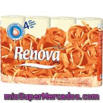 Renova Papel Higiénico Perfumado 4 Capas Locionadas Paquete 12 Rollos