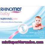 Rhinomer Baby Narhinel Confort Recambios Blandos Desechables Con Filtro Absorbente Caja 8 Unidades