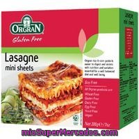 Rice&corn Mini Lasagne Orgran, Caja 200 G