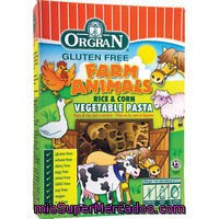 Rice&corn Vegetable Pasta Animal Orgran, Caja 200 G