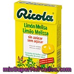 Ricola Caramelos Balsámicos De Hierbas Suizas Sin Azucar Sabor Limón-melisa Caja 50 G