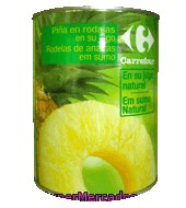 Rodajas De Piña En Su Jugo Carrefour 340 G.