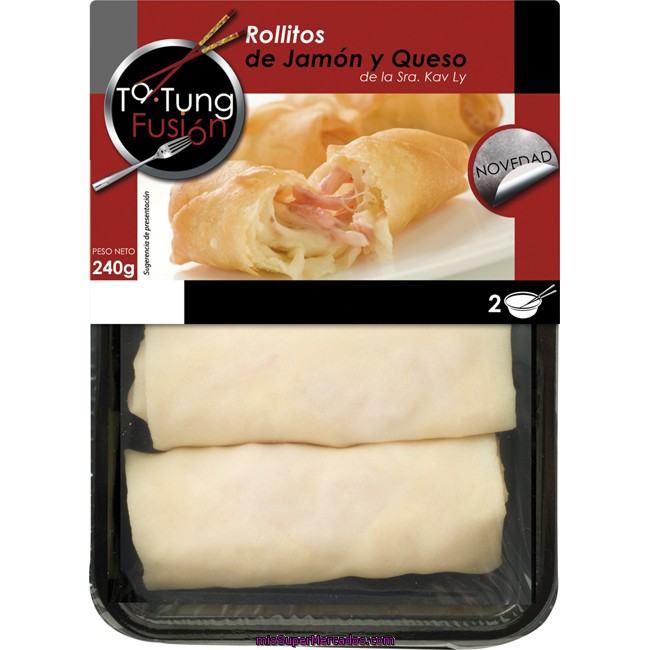 Rollito De Jamón-queso Ta Tung, Bandeja 240 G