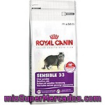 Royal Canin Sensible Alimento Especial Para Gatos Con Sensibilidad Digestiva Con Arroz Bolsa 400 G