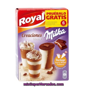 Royal Creaciones Mousse Con Milka Caja 166 Gr
