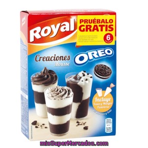 Royal Creaciones Mousse Con Oreo Caja 166 Gr