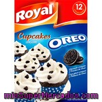 Royal Cupcakes Oreo Con Azúcar Glacé Para Glaseado Y Trocitos De Galletas Oreo Caja 280 G