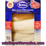 Royal Lomos De Bacalao Desalado Sin Espinas Peso Aproximado Bandeja 350 G