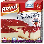 Royal Pastel De Queso Para Preparar Con Sirope De Fresa 8 Raciones Estuche 325 G