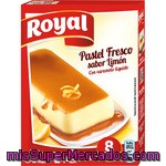 Royal Pastel Fresco Para Preparar Sabor Limón Con Caramelo Líquido Estuche 103 G