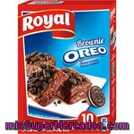 Royal Preparado Para Hacer Brownie Con Oreo 10 Raciones Estuche 375 G Molde Incluido