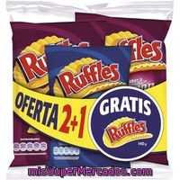 Ruffles Jamón Matutano, Pack 2x170 G +bolsa De Regalo