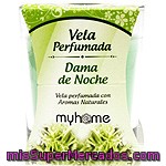 S&s Myhome Vela Perfumada Dama De Noche Con Aromas Naturales Vaso 1 Unidad