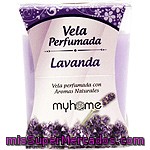 S&s Myhome Vela Perfumada Lavanda Con Aromas Naturales Vaso 1 Unidad