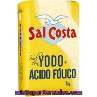 Sal Marina Con Yodo-ácido Fólico Sal Costa, Paquete 1 Kg