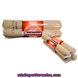 Salchicha Bratwurst Grandes 2 Un., Hacendado, Pack 2 X 200 G - 400 G