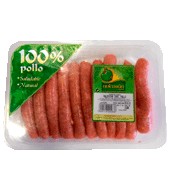 Salchicha De Pollo Avicosan Bandeja De 450.0 G. Aprox