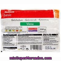 Salchicha Viena Eroski Basic, Sobre 200 G