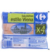 Salchichas Cocidas Y Ahumadas Estilo Viena Carrefour 200 G.