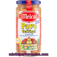 Salchichas De Pavo Meica, 6 Unid., Tarro 180 G