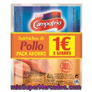 Salchichas De Pollo Campofrío Pack 2x140 G.