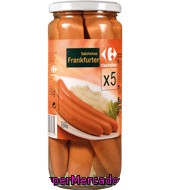 Salchichas Frankfurter En Tripa Natural Carrefour 250 G.