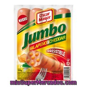 Salchichas Jumbo Jalapeño Y Cheddar Oscar Mayer 335 G.