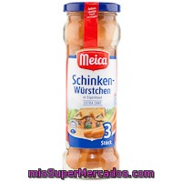 Salchichas Schinken Meica 3 Unidades,frasco 130 Gr