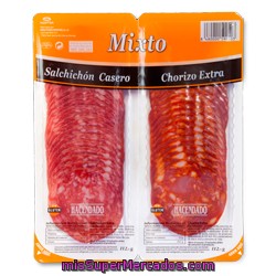 Salchichon Chorizo Lonchas, Hacendado, Pack 2 X 112.5 G - 225 G