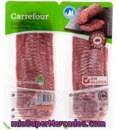 Salchichón Extra Lonchas - Sin Gluten Carrefour Pack De 2x112,5 G.
