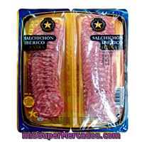 Salchichon Iberico Lonchas, La Hacienda Del Iberico, Pack 2 X 62.5 G - 125 G