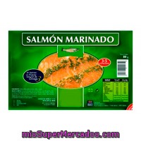 Salmon Ahumado Marinado Lonchas, Ubago, Paquete 80 G