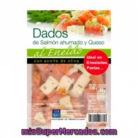 Salmon Ahumado Y Queso Dados Al Eneldo, Ubago, Bandeja 110 G Escurrido 80 G