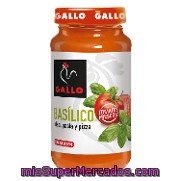 Salsa Basílico Ideal Para Pasta Y Pizza Gallo 400 G.