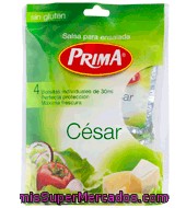 Salsa Para Ensalada Sin Gluten César Prima Pack De 4x30 Ml.