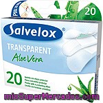 Salvelox Aqua Resist Con Aloe Vera Apósitos Transparentes Con Efecto Protector Caja 20 Unidades