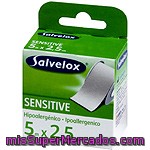 Salvelox Esparadrapo Sensitive Hipoalergénico 5m X 2,5 Cm Para Pieles Sensibles Rollo 1 Unidad