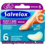 Salvelox Foot Care Medium Apósitos Protectores Hidrocoloides Para Ampollas Y Rozaduras Caja 6 Unidades