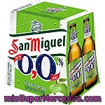 San Miguel 0,0 % Manzana Cerveza Sin Alcohol Pack 6 Botella 25 Cl