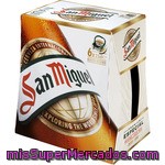 San Miguel Cerveza Rubia Premium Especial Pack 6 Botellas 25 Cl