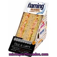 Sandwich De Pollo Al Curry ñaming, 1 Unid., 175 G