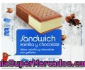Sándwich Helado De Vainilla Y Chocolate Auchan Pack 6 Unidades De 100 Mililitros