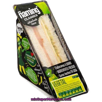 Sandwich Vegetal Pavo ñaming, 1 Unid., 130 G