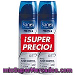 Sanex For Men Desodorante Dermo Active Control Pack 2 Spray 200 Ml