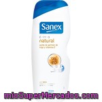 Sanex Gel De Baño Dermoprotector Natural Con Aceite De Germen De Trigo Y Vitamina E Bote 600 Ml Para Piel Seca