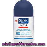Sanex Men Desodorante Roll-on Active Control 48h Sin Alcohol Y Anti-transpirante Envase 50 Ml