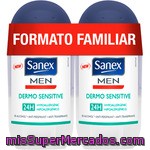 Sanex Men Desodorante Roll-on Dermo Sensitive Hipoalergénico 24h Pack 2 Envase 50 Ml