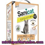 Sanicat Evolution Adult Arena Para Gato Aglomerante Con Extracto De Yucca Envase 6 L