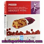 Sannia Barritas De Cereales Absolut Vital Frutos Rojos 23g X 6